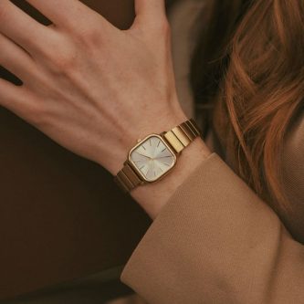 Esther _ Square Metal Watch _ Gold_Mist _ BREDA Watch